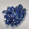 Bild 2 von 1.42 ct . 37 Stück blaue runde 1.8 bis 2.2 mm Madagaskar Saphire