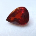 1.54 ct. Rot Oranger 7.8 x 6 mm Namibia Spessartin Granat Tropfen