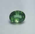 Bild 1 von 6.05 ct . Feiner grüner ovaler 10.3 x 8.5 mm Brasilien Apatit. Tolle Farbe! 
