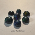 Bild 1 von 2.00 ct. 7 Stück schwarze runde 5.3 bis 4 mm Multi Color Opale