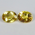 Bild 2 von 3.31 ct. Feines Paar ovale Goldgelbe 9 x 7 mm Brasilien Beryll Edelsteine