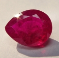 Bild 2 von 5.94 ct. Wunderschöner pink roter 12.2 x 9.7 mm Rubin Tropfen