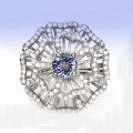 Bild 2 von Edler 925 Silber Ring mit echtem Multi Color Tansanit Edelstein GR 61 (Ø 19,5)
