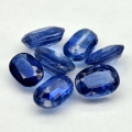 4.02ct. 7 Stück feine ovale Kornblumenblaue Sri Lanka Kyanit Edelsteine