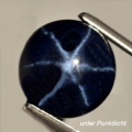 4.71 ct  Runder dunkelblauer 9 mm Blue Star Sternsaphir