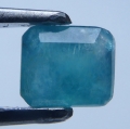 1.06 ct!  Grün-Blauer Oktagon 5.4 x 6.2 mm Afrika Grandidierit