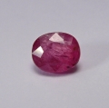 2.14 ct. Schöner pink roter ovaler 7.8 x 6.5 mm Mosambik Rubin