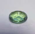 Bild 2 von 6.16 ct . Unbehandelter grüner ovaler 13.6 x 10.4 mm Brasilien Apatit. Tolle Farbe! 