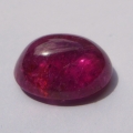 6.3 ct. Pink roter ovaler 13.3 x 10.5 mm Rubellit Turmalin. Klasse Farbe!