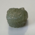 4.05 ct. Feiner grau grüner ca. 7.5 x 8.5 mm Rohdiamant Würfel