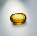 1.34 ct. Edler goldgelber ovaler 8.7 x 6.4 mm Saphir 