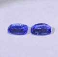 Bild 2 von 1.11 ct. Klasse Paar 6 x 4  mm blau violette Cushion Tansanite