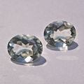 4.65 ct Schönes Paar ovale 10 x 8 mm Brasilien Amethyste / Prasiolithe