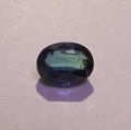 1.09 ct.  Natürlicher blaugrüner ovaler  6.8 x 5.1 mm Afrika Saphir