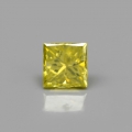 0.11 ct. Edler Fancy Gelber 2.6 mm Prinzess Schliff Diamant, SI-1