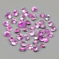 2.04 ct  41 Stück Brillantschliff 1.6 - 2.5 mm Pink Madagaskar Saphire