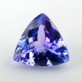 Bild 1 von 0.80 ct. VS ! Feiner Blau- Violetter 6.5 x 6.5 mm Triangel Tansanit