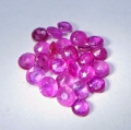 Bild 2 von 3 ct. 25 Stück runde pink rote 2.3 - 3  mm Mosambik Rubine