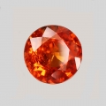  1.64 ct. Schöner orange-roter runder 7 mm Spessartin Granat