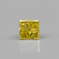 0.15 ct. Fantastischer Fancy Gelber 2.8 mm Prinzess Schliff Diamant, SI-1