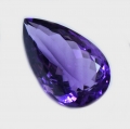 Bild 1 von 17.65 ct.  Schöner violetter 22.3 x 13.5 mm Amethyst Tropfen