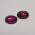 Bild 2 von 3.22 ct. Schönes Paar rot - violette ovale 8 x 6 mm Rhodolith Granate