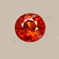 1.05 ct. Orange-roter runder 5.7 mm Spessartin Granat