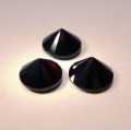 Bild 2 von 7.37 ct. 3 dunkelrote runde 8 - 8.2 mm Almandin Granate