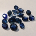 Bild 2 von 5.11 ct . 16 Stück leuchtend blaue ovale 5 x 4 bis 4 x 3 mm Ceylon  Saphire