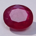 Bild 1 von 9.95 ct. Riesiger pink roter ovaler  13 .5 x 12 mm Mosambik Rubin