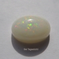 Bild 1 von 9.62 ct. Großer weißer ovaler 18 x 13 mm Multi-Color Äthiopien Opal Cabochon