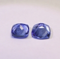 Bild 2 von 1.40 ct. Schönes Paar 5.5 x .5.5 mm blau violette Cushion Tansanite