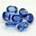4.03ct. 7 Stück feine ovale Kornblumenblaue Sri Lanka Kyanit Edelsteine