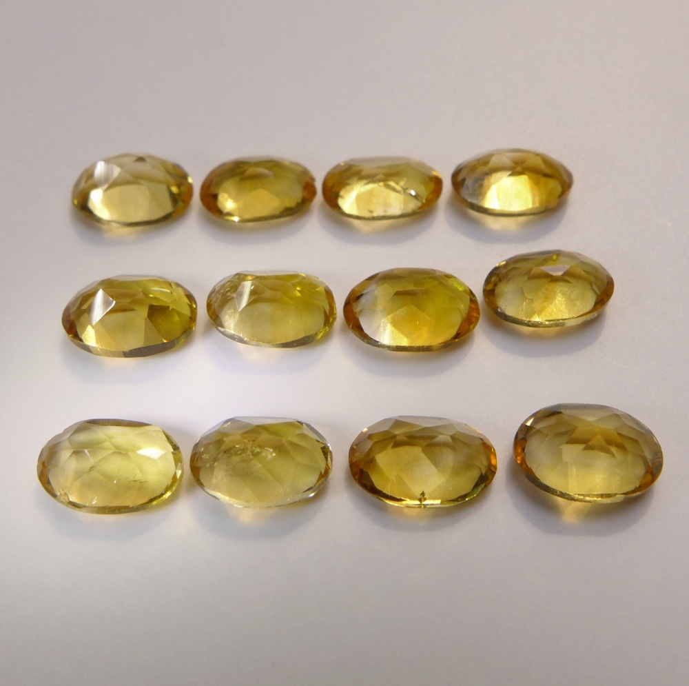 Bild 1 von 4.93 ct. 12 St. natürliche ovale 6 x 4 mm Brasilien Citrine