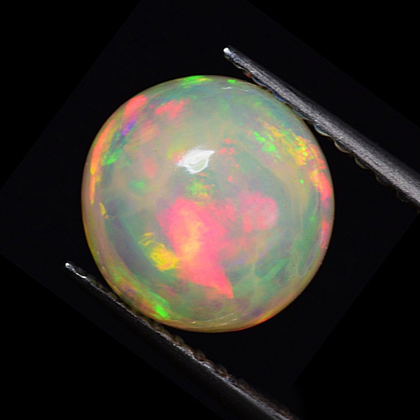 Bild 1 von 1.58 ct Fascinating round 8.3 mm Cabochon Opal Ethiopia