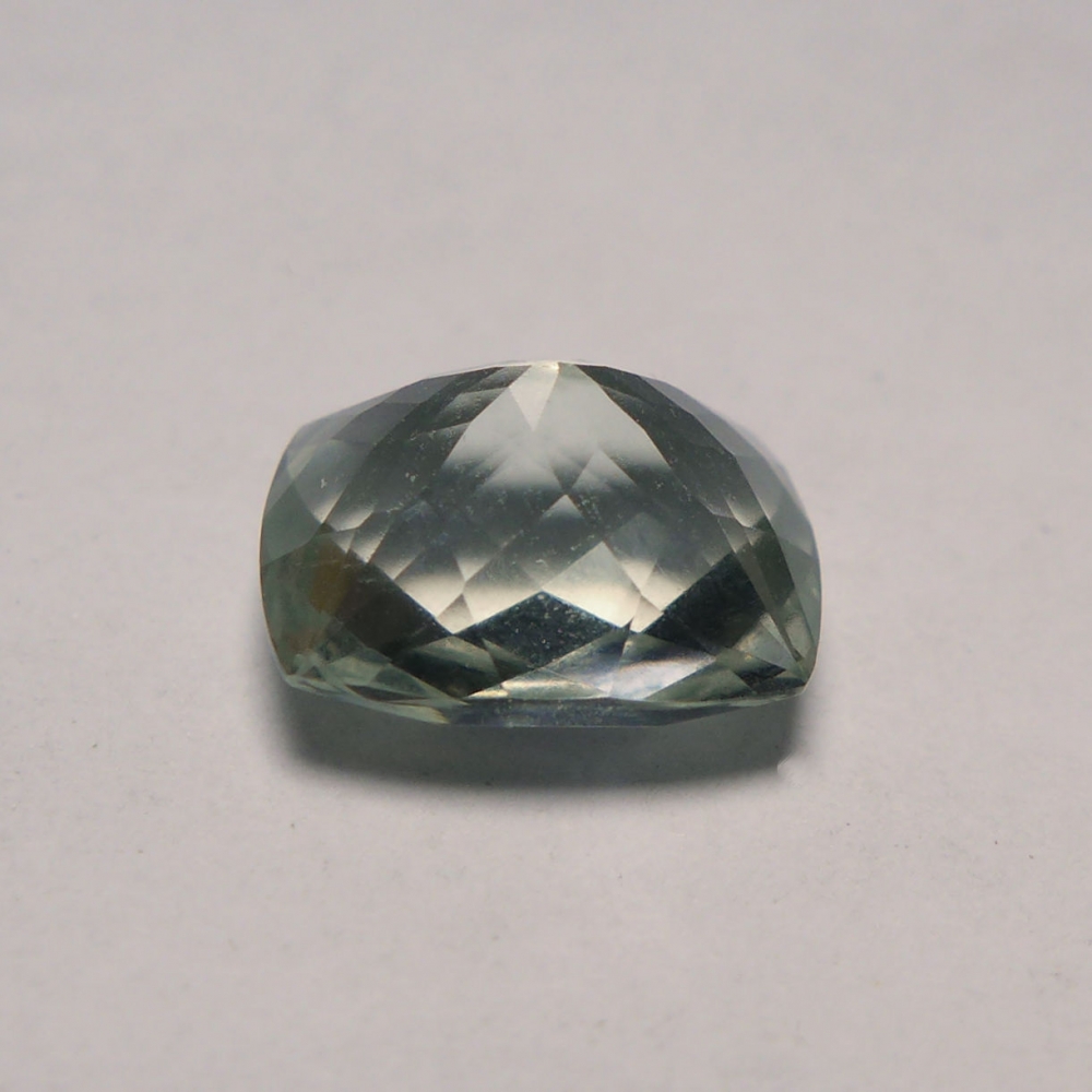 Bild 1 von 4.55 ct VS.  Grüner 11.5 x 9.5 mm Brasilien Cushion Amethyst/Prasiolith