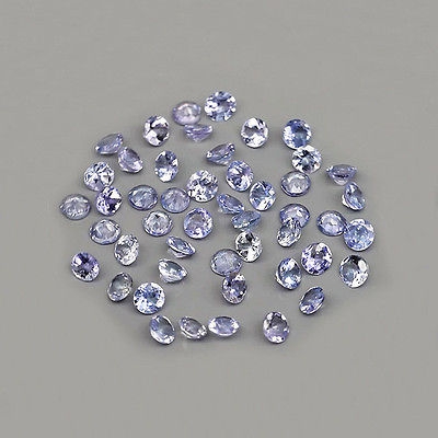 Bild 1 von 3.07 ct. 48 pieces round natural 2.2 - 2.5 mm Tanzanite Gemstones