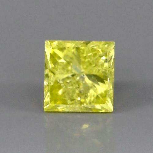 Bild 1 von 0.17 ct. Fascinating Fancy Yellow 2.9mm Princess Cut Diamond, SI-1