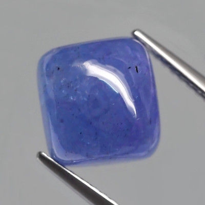 Bild 1 von 6.25 ct  Blau Violetter 9.5 x 8.7  mm Cushion Cabochon Tansanit