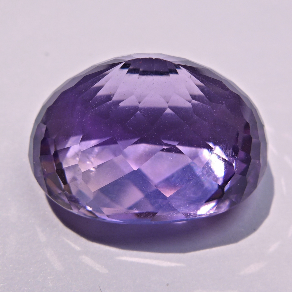 Bild 1 von 26.00 ct ! Prächtiger augenreiner ovaler 21.5 x 15.7 mm Uruquay Amethyst