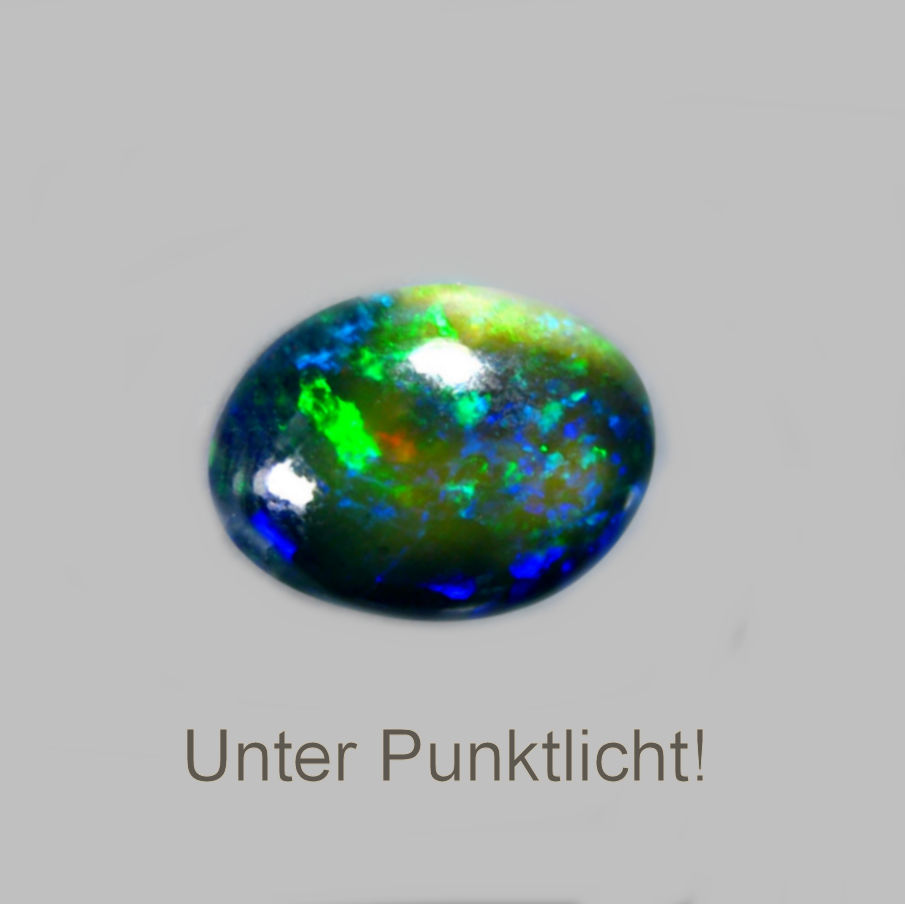 Bild 1 von 1.95 ct. Charming black oval 11.5 x 9.4 mm Ethiopian Multi Color Opal
