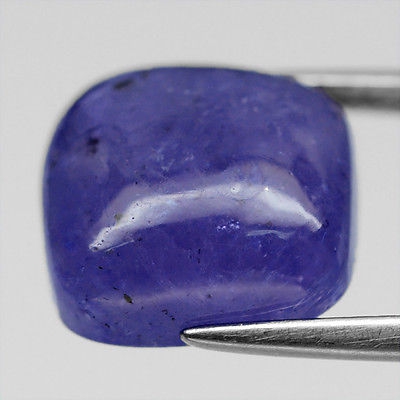 Bild 1 von 8.71 ct. Schöner großer Violett- Blauer 11.3 x 11 mm Cushion Cabochon Tansanit