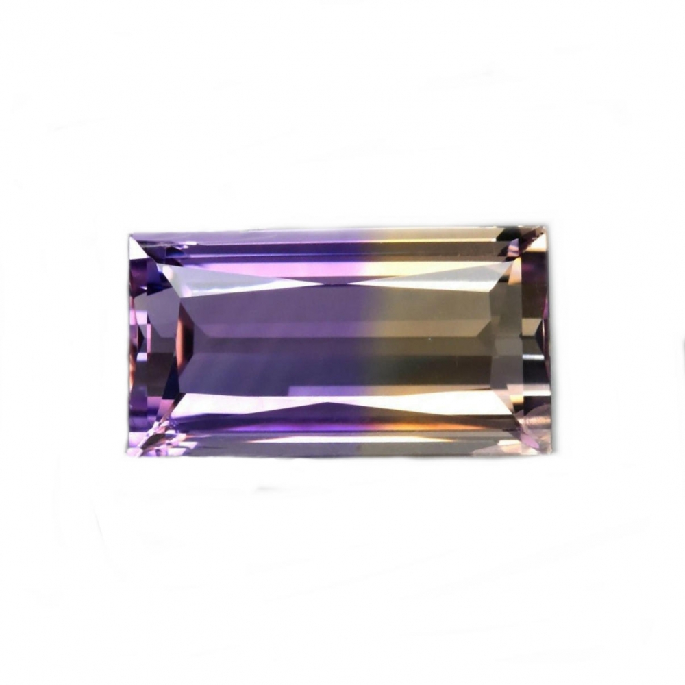 Bild 1 von 7.93 ct VVS! Extraordinary 16 x 8.7 mm Bolivian  Bi- Color Oktagon Ametrin