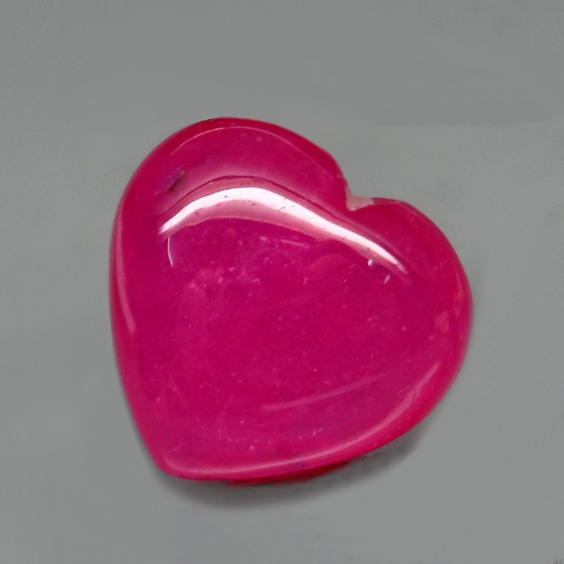 Bild 1 von 17.51 ct. Large nat. Top Pink Red 17.4 x 16.4 mm Heart Facet Ruby