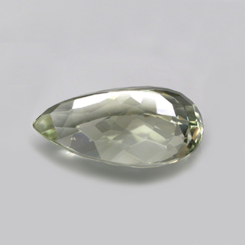 Bild 1 von 12.38 IF !  Sehr schöner 21 x 12.7 mm Amethyst / Prasiolith Tropfen
