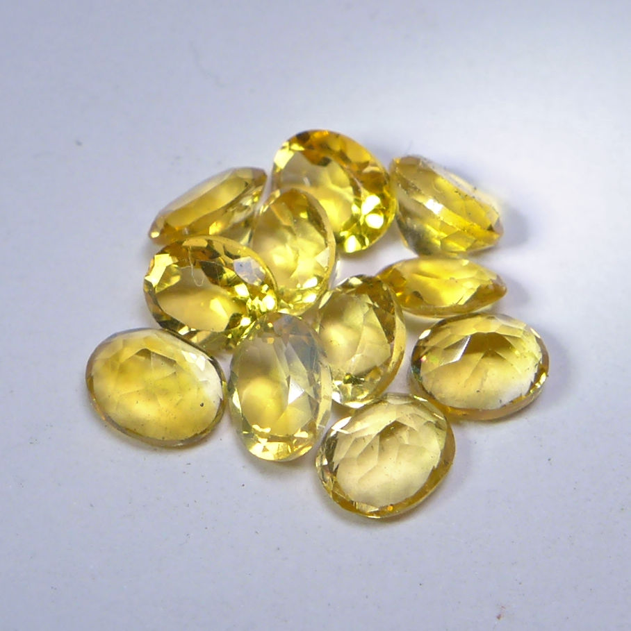 Bild 1 von 3.6 ct. 11 Stück natürliche ovale 5 x 4 mm Brasilien Citrine