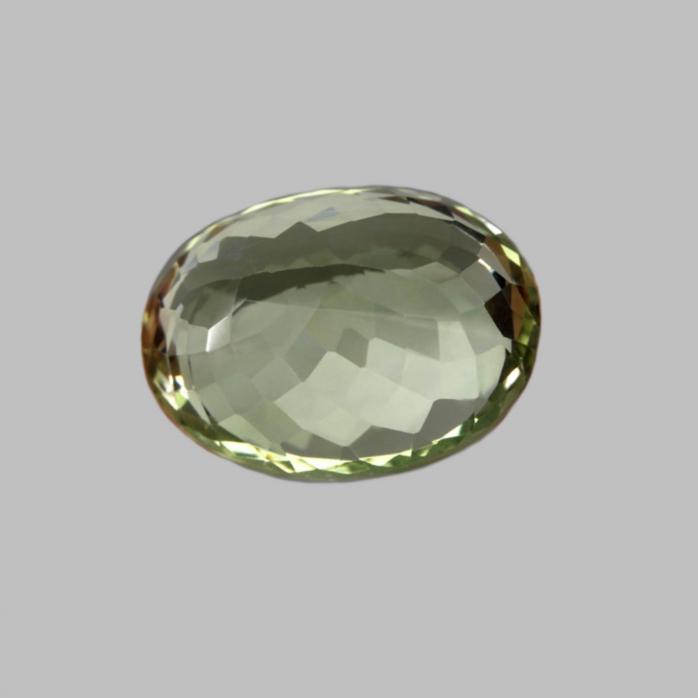 Bild 1 von 23.00 ct  VVS!  Toller ovaler 22 x 16 mm Brasilien Amethyst / Prasiolith