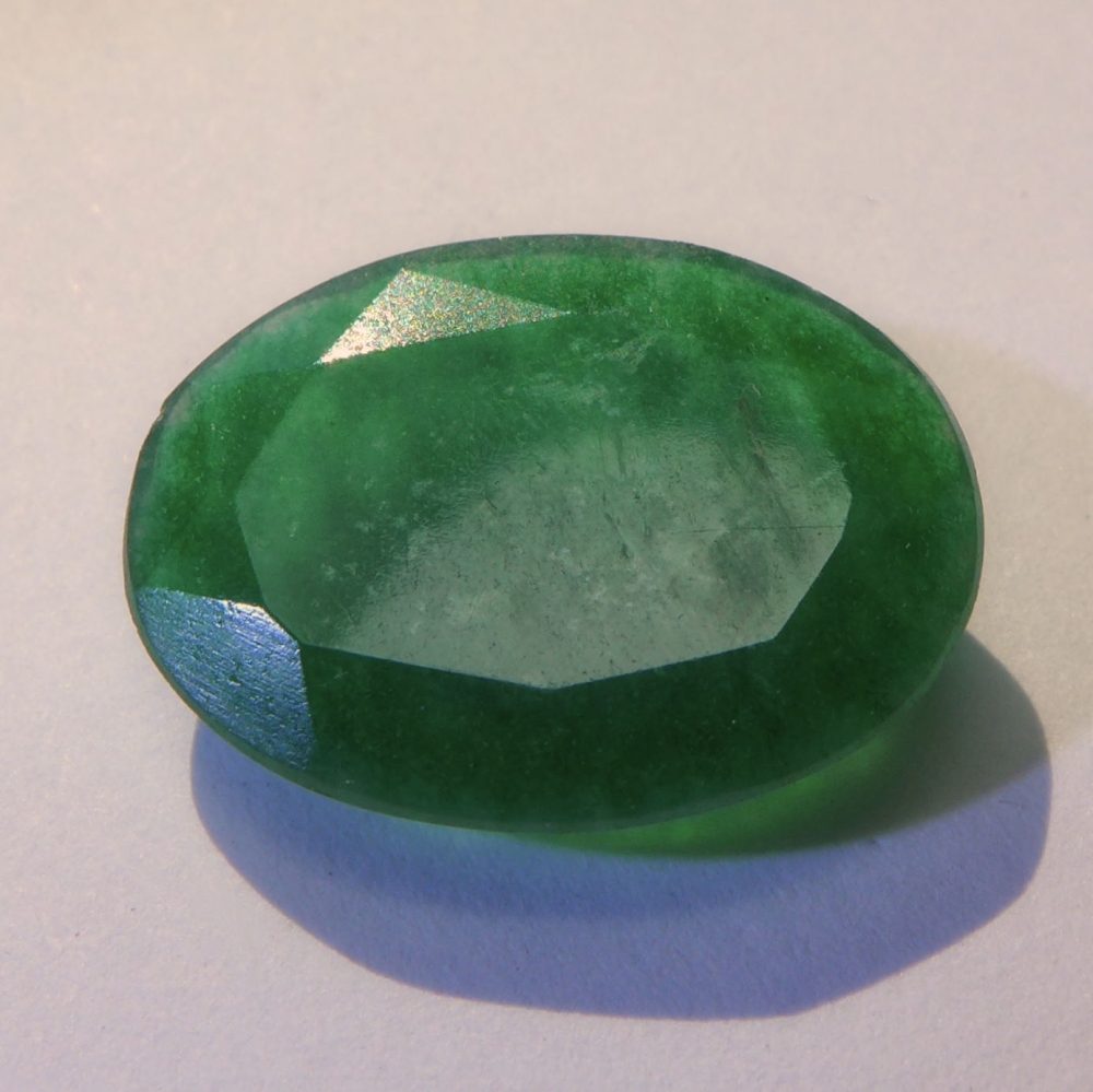 Bild 1 von 5.87 ct. Großer ovaler 16 x 12 mm Sambia Smaragd 