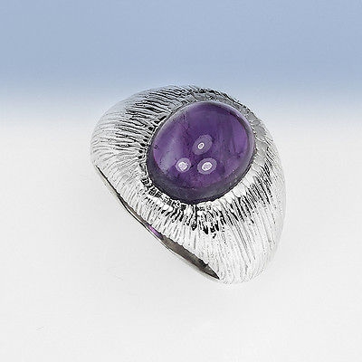 Bild 1 von Nobler 925 Silber Ring mit echtem Intensiv Violetten Bolivien Amethyst  GR 54,5