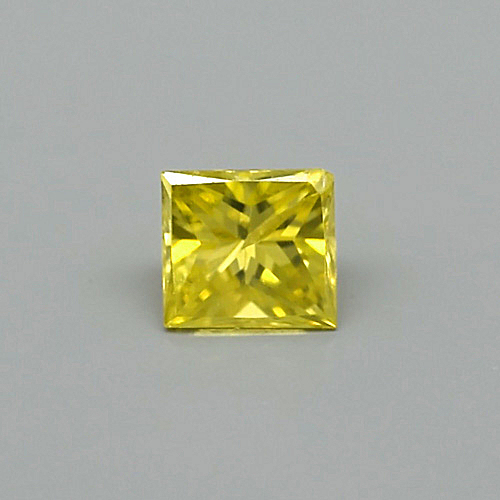 Bild 1 von Edler 0.11 ct Fancy Yellow 2.8 x 2.5 mm square Africa / princess diamond, SI-1